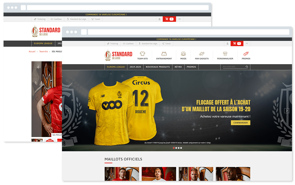 Site web du Standard Fanshop