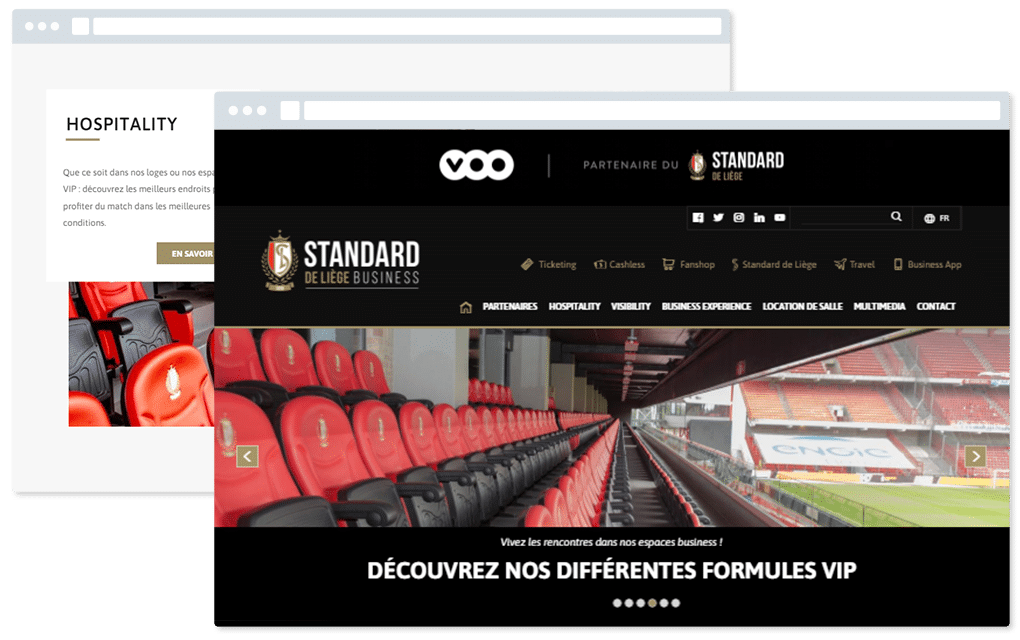 Site business du Standard de Liège